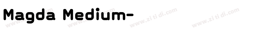 Magda Medium字体转换